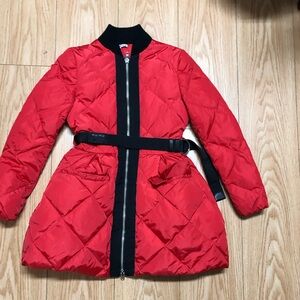 Miu Miu Red quilted Coat 36 Jacket Small